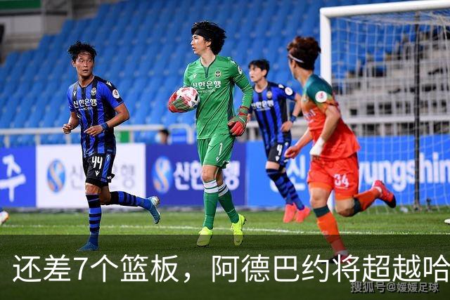 还差7个篮板，阿德巴约将超越哈斯勒姆的队史纪录